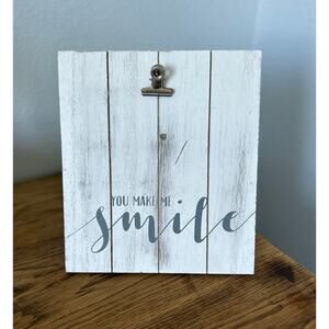 Home Decor, Tabletop Picture Frame, White, 4” x 6”